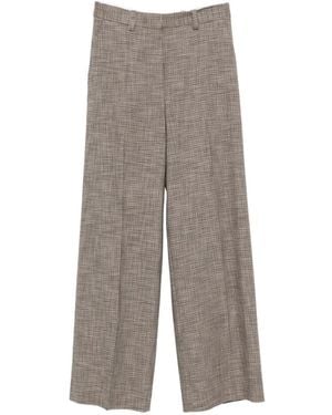 Maje Checked Trousers - Grey