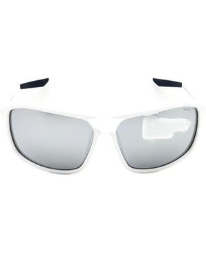 Nike Premier Stride Rectangle-Frame Sunglasses - White