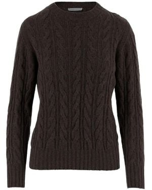 Oliver Lattughi Cable-Knit Cashmere Jumper - Black