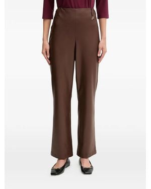 Joseph Ribkoff Logo-Plaque Trousers - Brown
