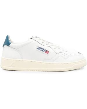 Autry Medalist Leather Trainers - White