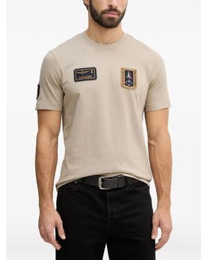 Aeronautica Militare Frecce Tricolori Patch-Detail T-Shirt - Natural