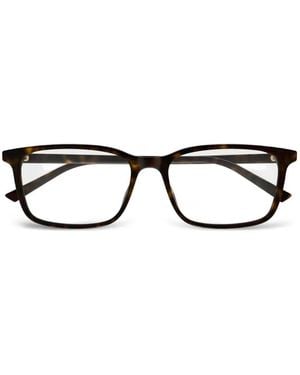 Gucci Brille Mit Eckigem Gestell - Schwarz
