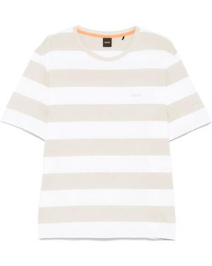 BOSS ストライプ Tシャツ - ホワイト
