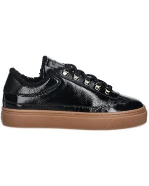 Furla Lace-Up Platform Trainers - Black