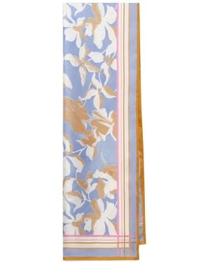 Maliparmi Schal Mit Blumen-Print - Weiß