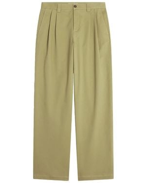 Maison Kitsuné Pleated Trousers - Green
