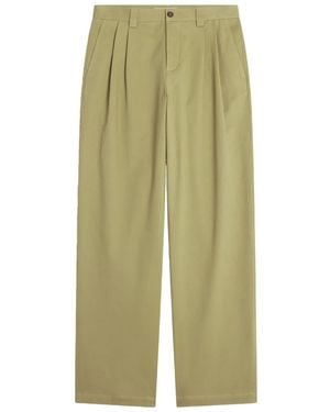 Maison Kitsuné Pleated Trousers - Green