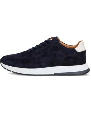 Hackett Rapid Chad Perforated-Logo Trainers - Blue