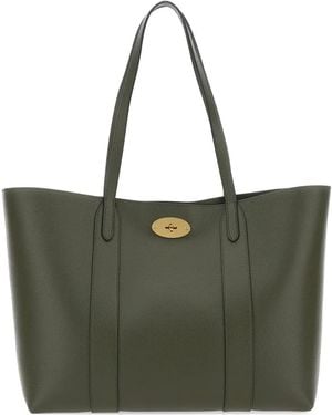 Mulberry Bayswater Turnlock-Fastening Leather Tote Bag - Green