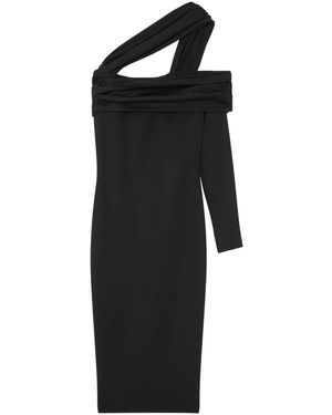 Versace Abito Midi Monospalla - Nero