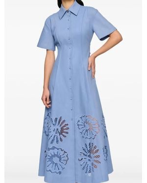 Clea Annalise Shirt Dress - Blue