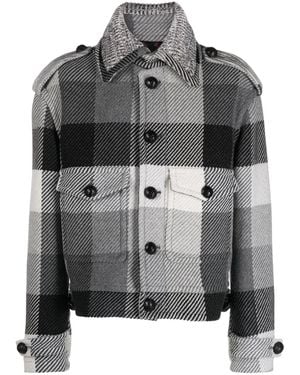 Etro Stylish Checked Jacket For - Grey