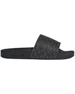 adidas Adilette Trefoil-Print Sandals - White