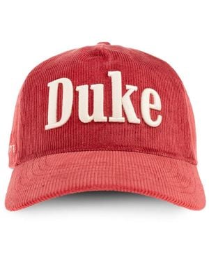 Duke & Dexter Casquette En Velours Côtelé À Logo Brodé - Red