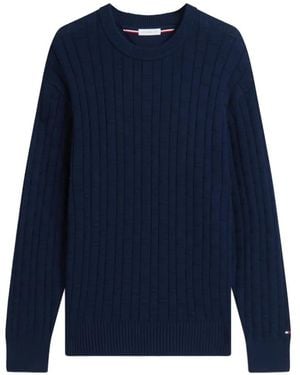 Tommy Hilfiger Jersey Con Cuello Redondo - Azul