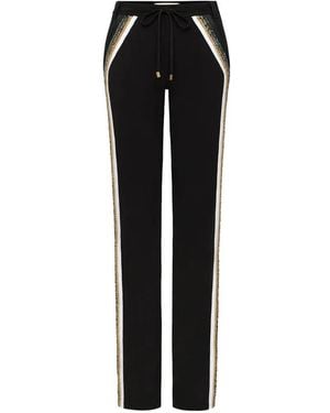 Hellessy Toni Sequin-Embellished Drawstring-Waist Pants - Black