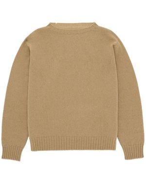 Fortela Heylor Crew-Neck Wool Jumper - Natural