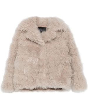 Simonetta Ravizza Lapel-Collar Jacket - Natural