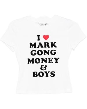 Markgong T-Shirt À Slogan Imprimé - Blanc