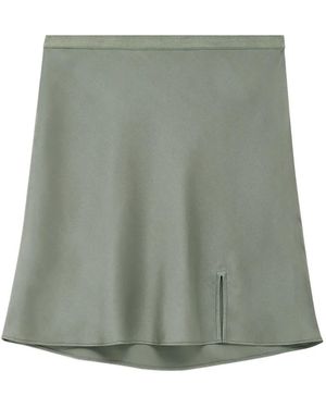 Anine Bing Minijupe Chrisly À Fente Sur L'Avant - Green
