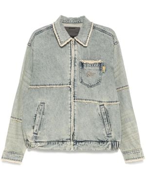 Musium Div. Embroidered Denim Jacket - Grey