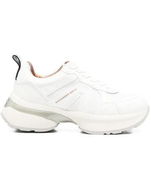 Alexander Smith Victoria Leather Trainers - White