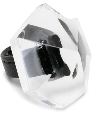 Monies Faceted Ring - White