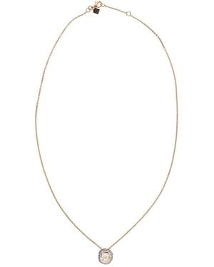 Selim Mouzannar 18Kt Rose Mina Enamel And Diamond Necklace - White