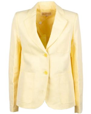 Michael Kors Single-Breasted Blazer - Yellow