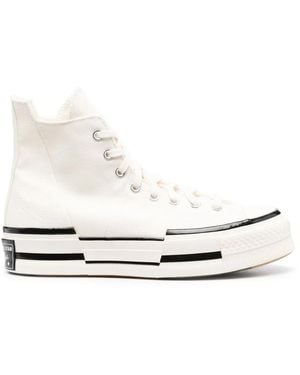 Converse Chuck 70 Plus Egret High-Top Sneakers - White