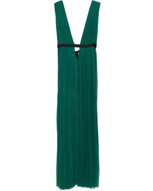 ROSERRY Vestido Largo Santorini Con Cuello En V - Verde