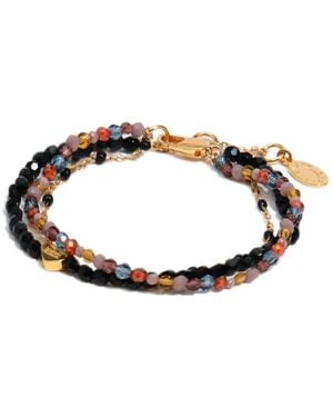 Bimba Y Lola Pulsera De Cadena Triple Con Piedras Y Cristales - Metálico