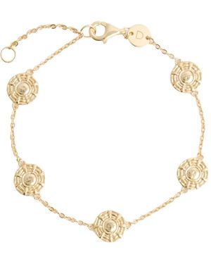 Daisy London Apollo Charm-Embellished Disc Bracelet - White