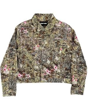 Sp5der Chaqueta Trucker Con Motivo Floral - Verde