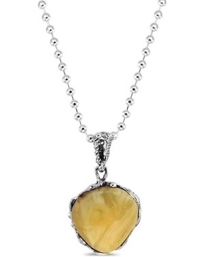 Elle Macpherson Stone Pendant Necklace - Metallic