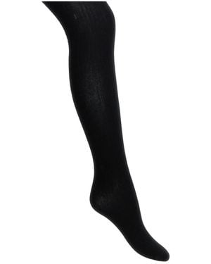 Max Mara Zavorra Ribbed Tights - Black