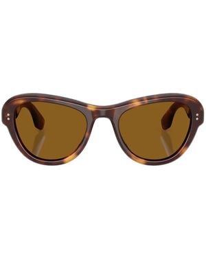 Oliver Peoples Encina Cat-Eye Frame Sunglasses - Brown