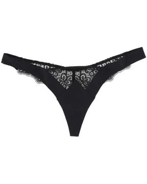 La Perla Tanga Mit Spitzendetail - Schwarz