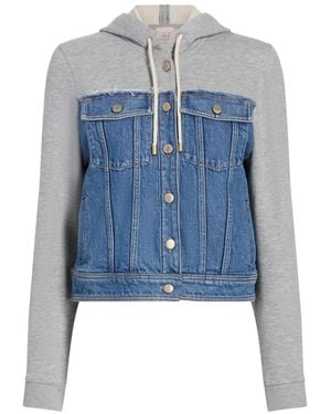 Cinq À Sept Sutton Hooded Denim Jacket - Blue