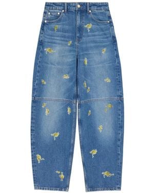 Ganni Vaqueros Stary A Paneles - Azul