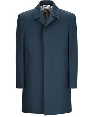 Thom Browne Classic Midi Coat - Blue