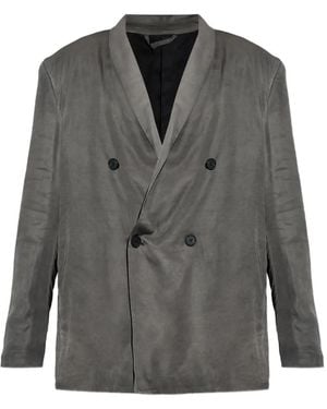 DIESEL Double-Breasted Blazer - Grey