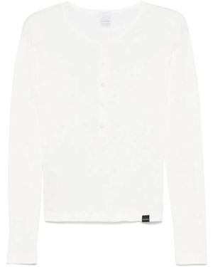 Pinko ヘンリーネック トップ - ホワイト