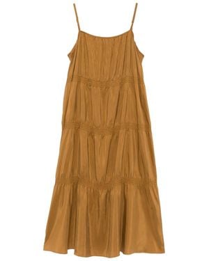 Eileen Fisher スモック シルクドレス - ナチュラル
