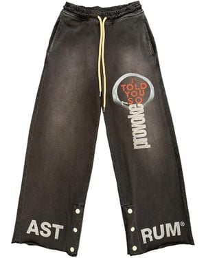 Astrum Provoke Logo-Print Track Trousers - Grey