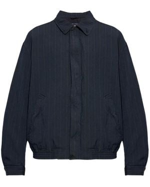 Comme des Garçons Pinstripe-Pattern Jacket - Blue