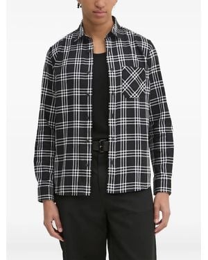 HUGO Camicia A Quadri - Grigio