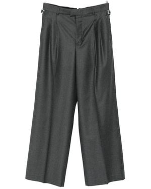 Ami Paris Pleated Tab Pants - Grey