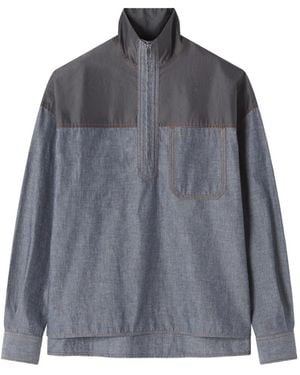 Lanvin Chest-Pocket Shirt - Gray